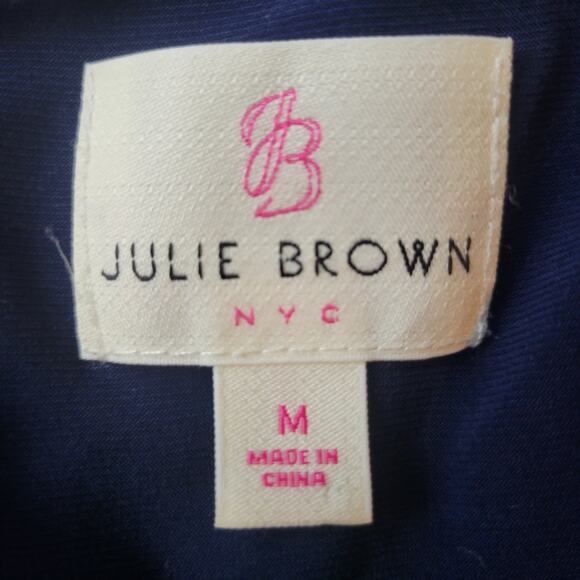 Julie Brown NYC Sleeveless Dress Navy Size Medium - Picture 4 of 7